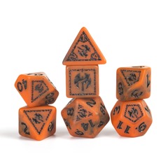 Dungeons & Dragons: Adventure Dice - Barbarian Orange
